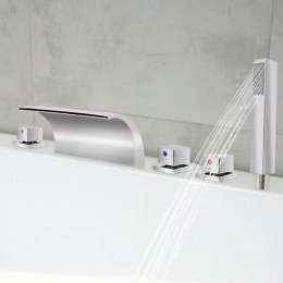 Merano kád szélére szerelhető 5 részes csaptelep